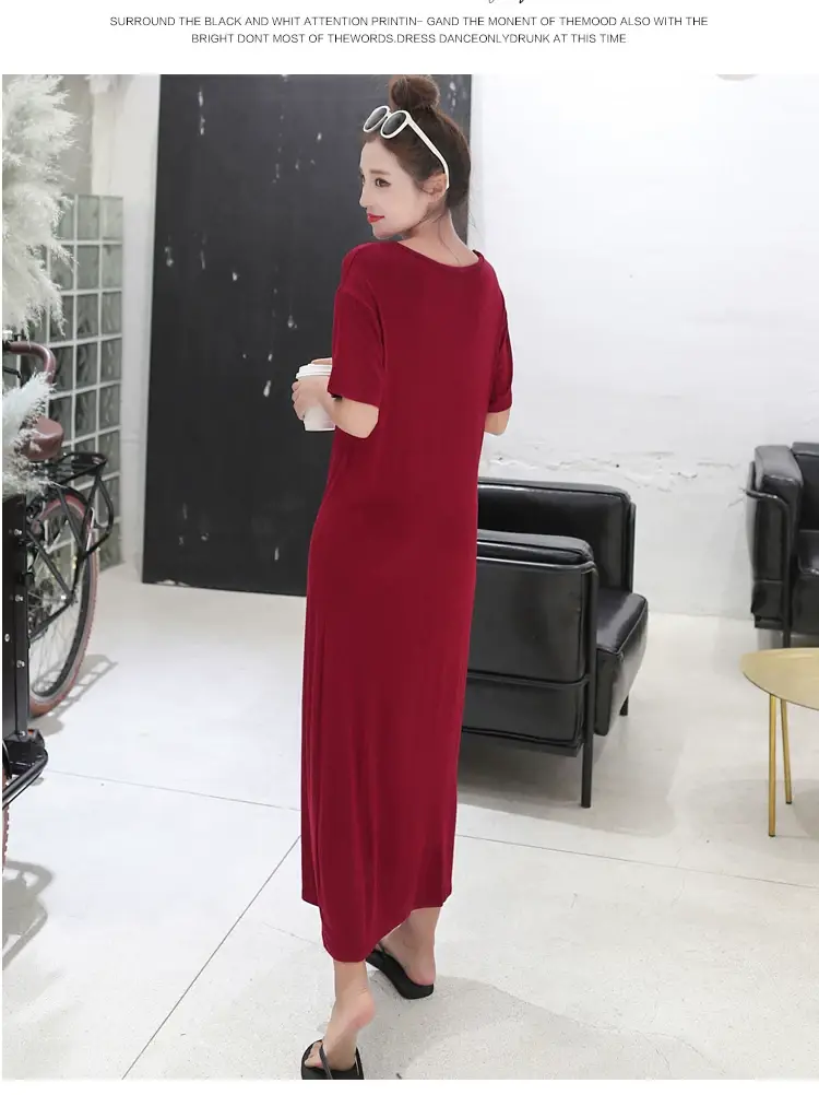 Summer Korean Style Women's Dress Long Dress Long Sleeve — feature 14