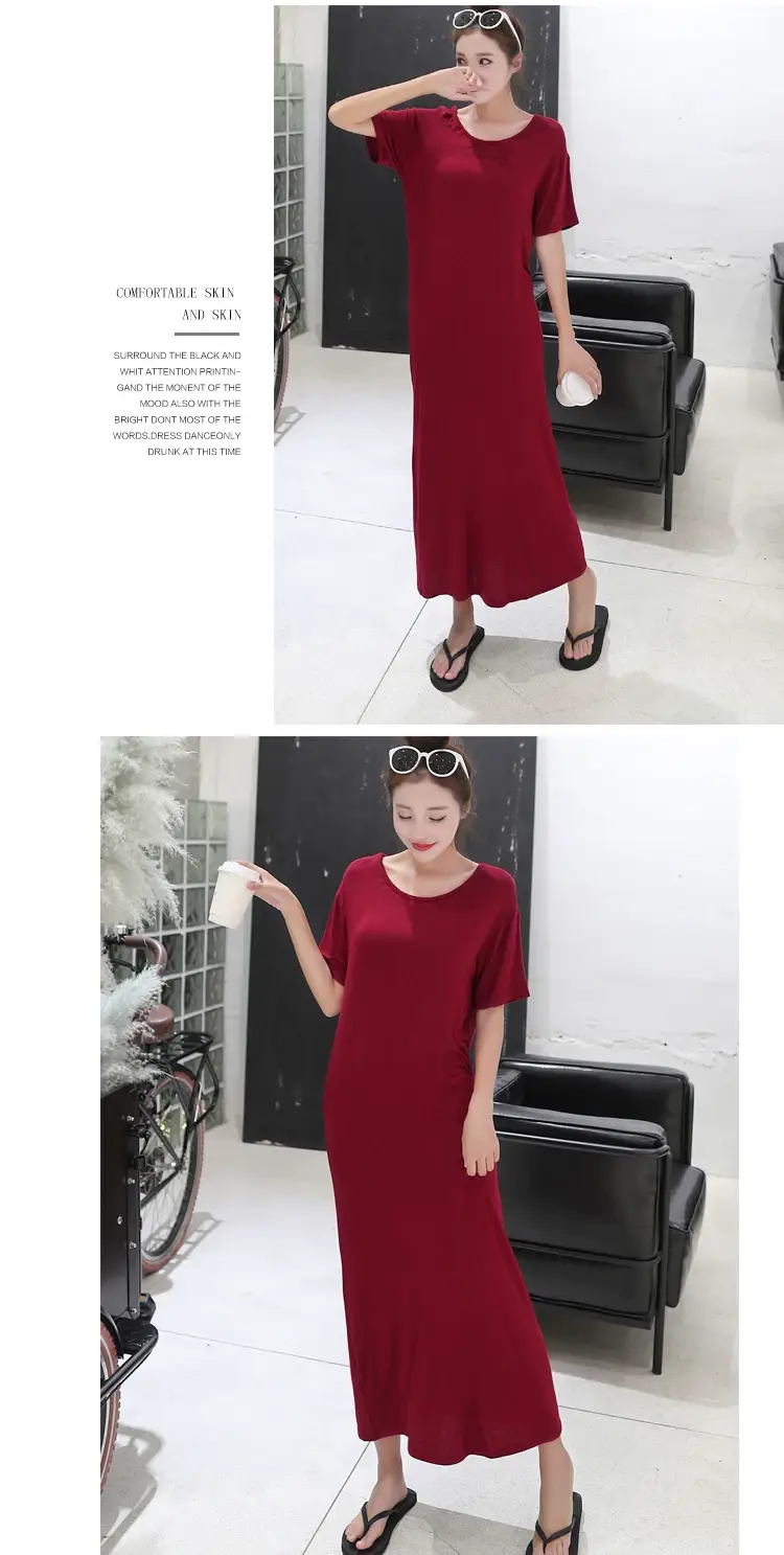 Summer Korean Style Women's Dress Long Dress Long Sleeve — feature 16