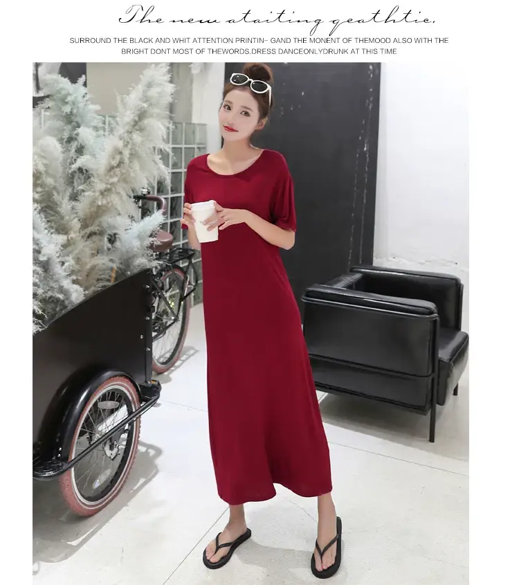 Summer Korean Style Women's Dress Long Dress Long Sleeve — feature 17