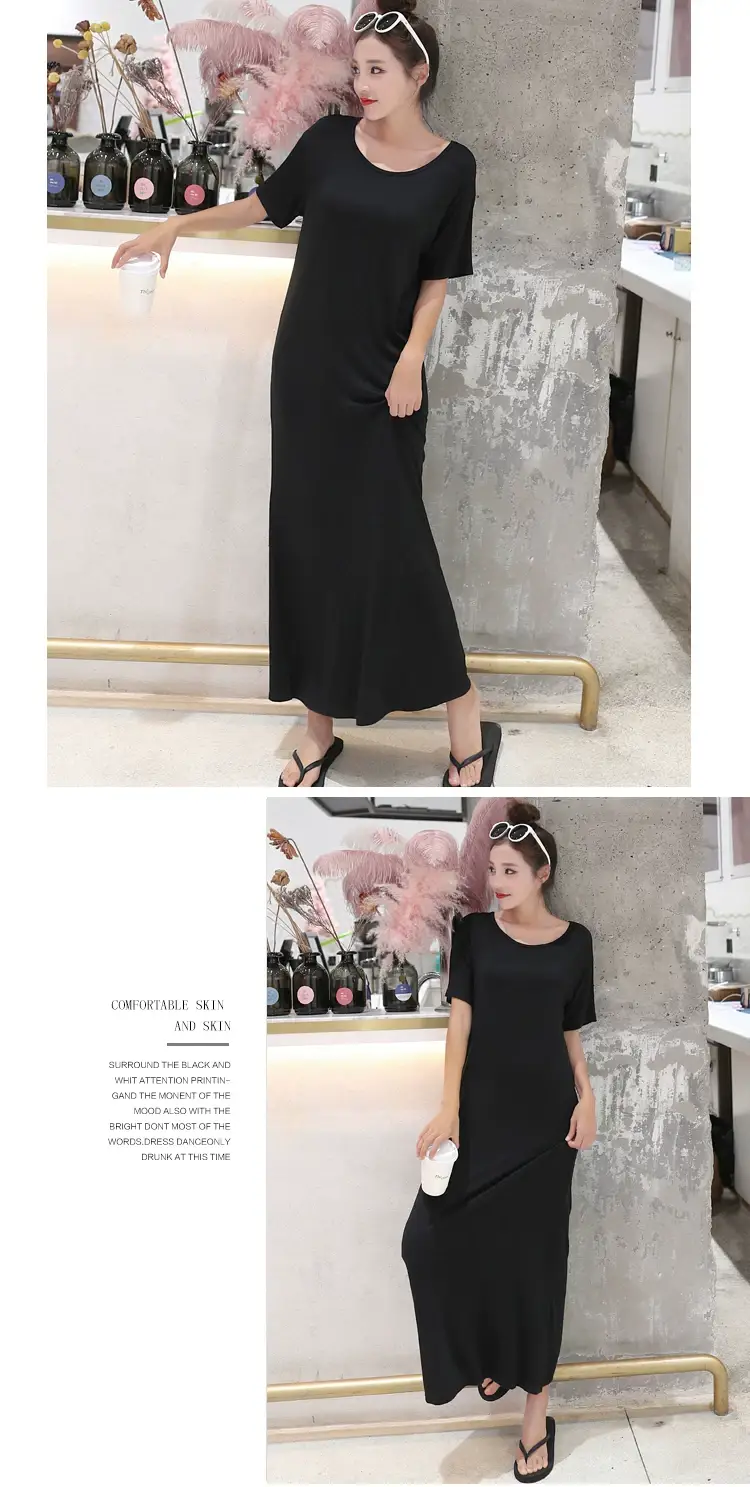 Summer Korean Style Women's Dress Long Dress Long Sleeve — feature 5
