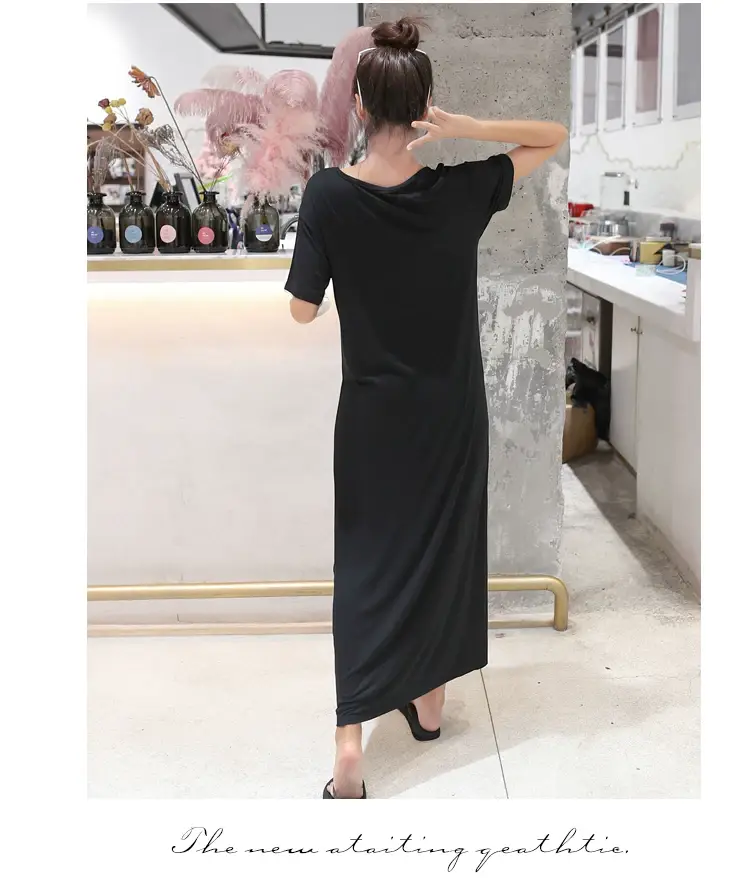 Summer Korean Style Women's Dress Long Dress Long Sleeve — feature 6