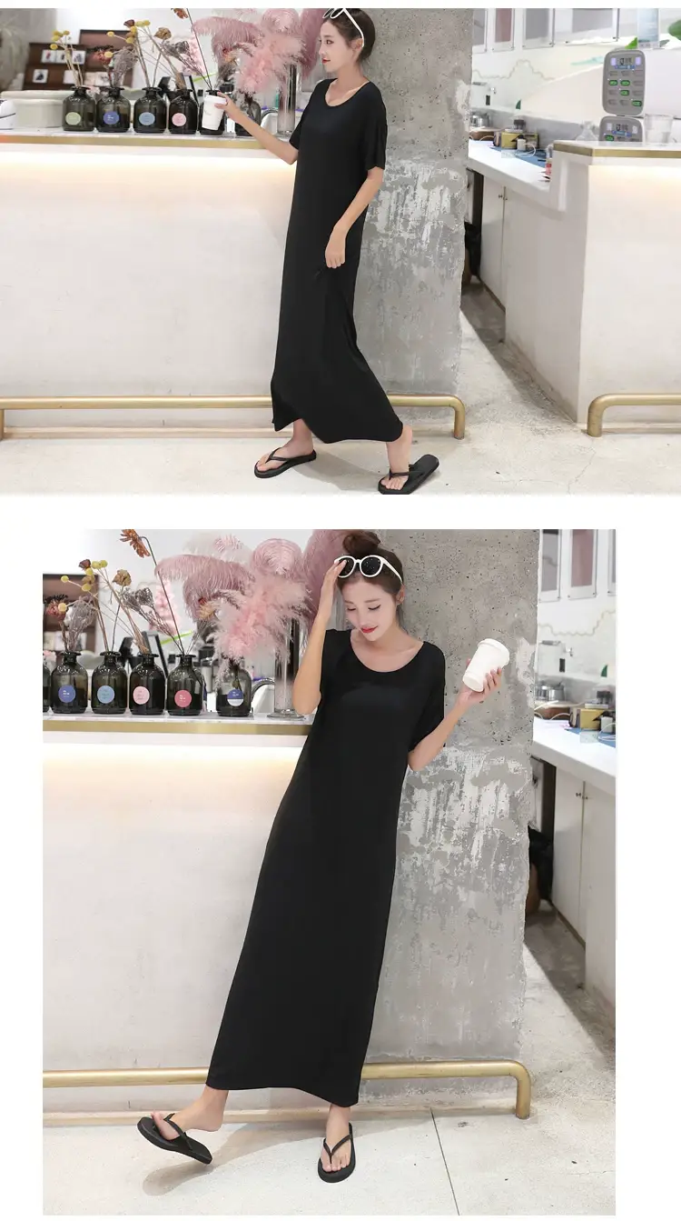 Summer Korean Style Women's Dress Long Dress Long Sleeve — feature 8
