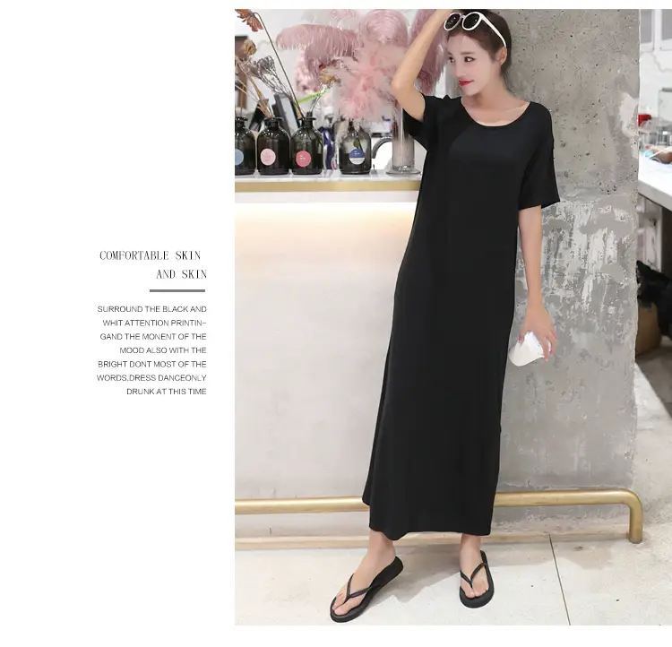 Summer Korean Style Women's Dress Long Dress Long Sleeve — feature 9