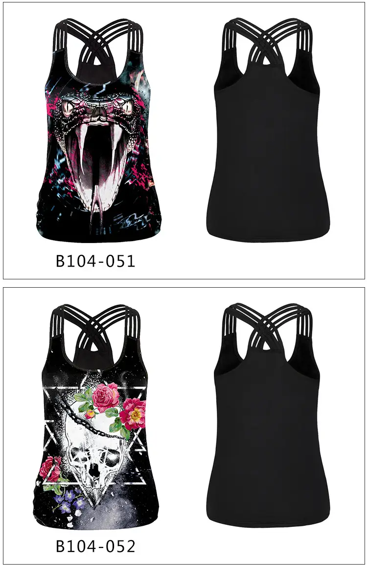 3D Horror Skull Digital Printed Vest Halloween 2024 — feature 7