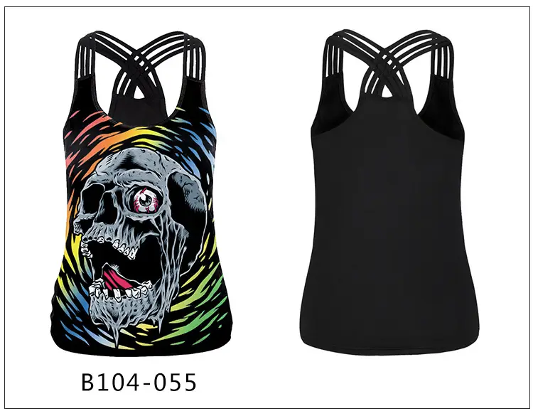 3D Horror Skull Digital Printed Vest Halloween 2024 — feature 9