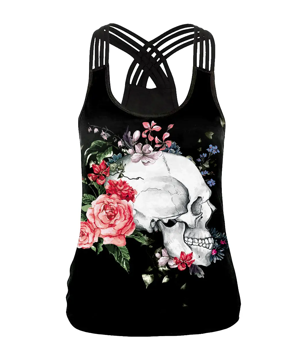3D Horror Skull Digital Printed Vest Halloween 2024 - Image 3