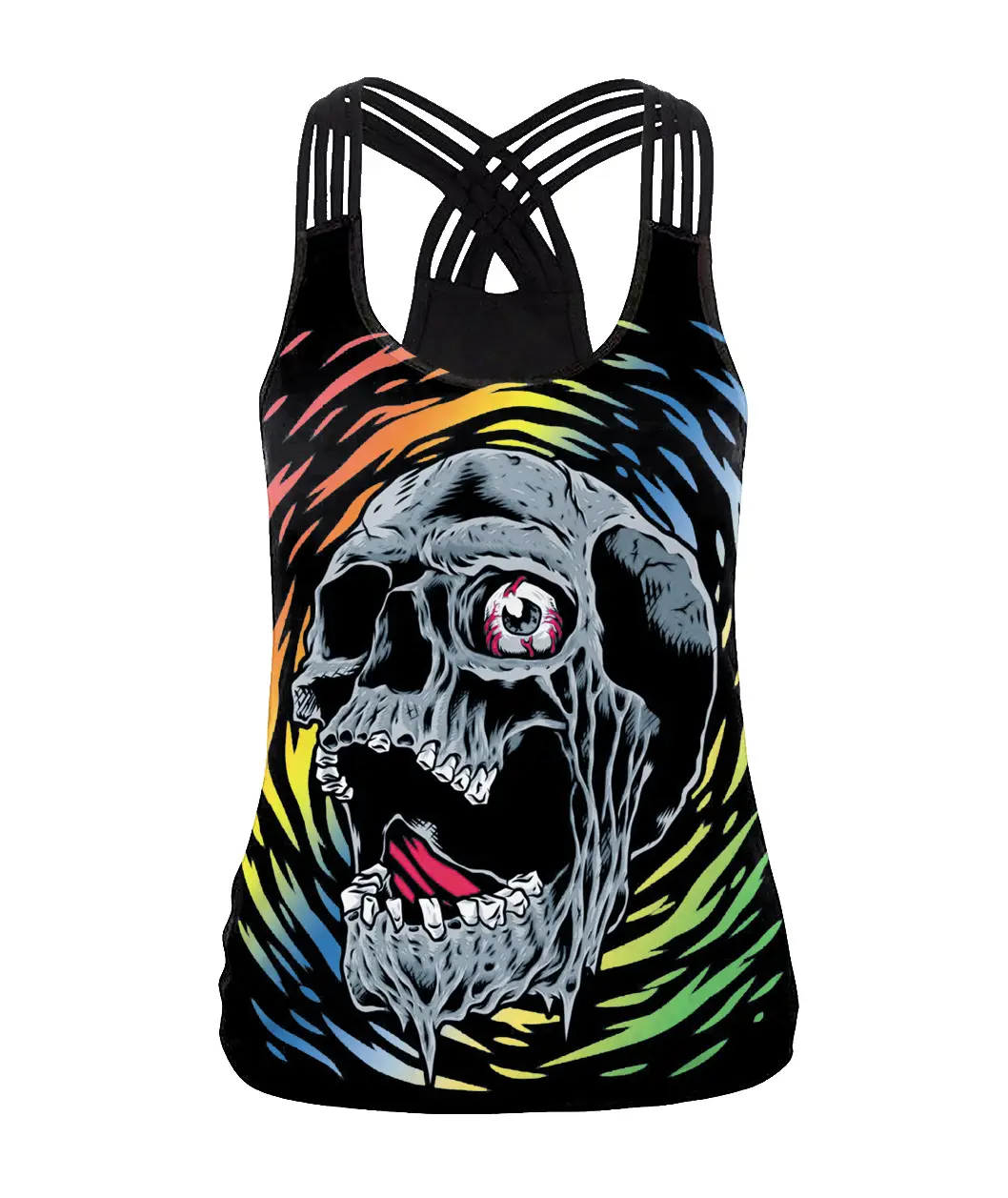 3D Horror Skull Digital Printed Vest Halloween 2024 - Image 5