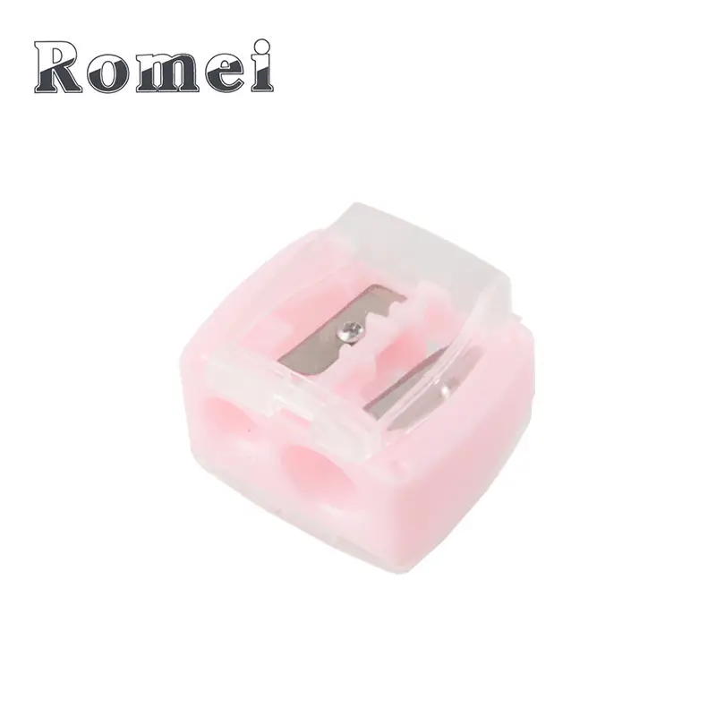 3 Hole Makeup Pencil Sharpener Pink - Image 3