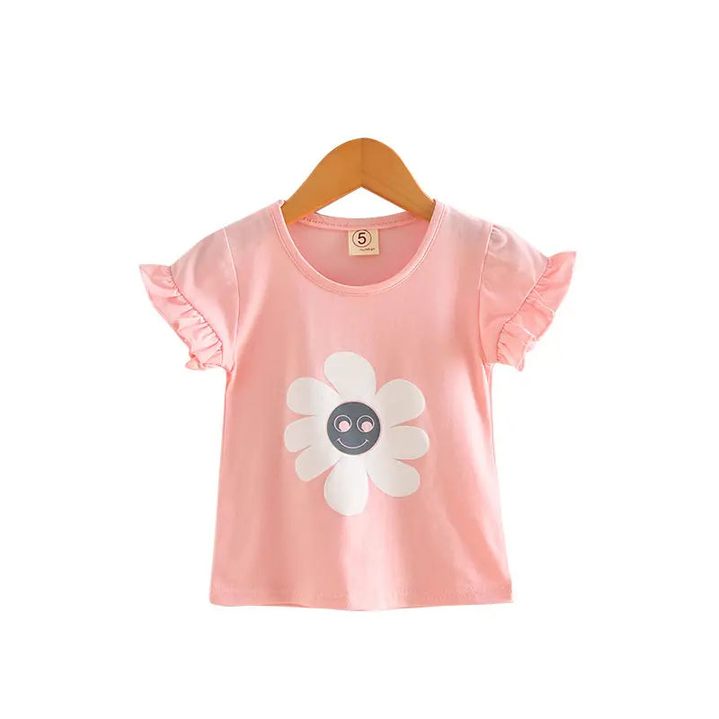 Girls Floral T-Shirt White Short Sleeve 2026 - Image 6