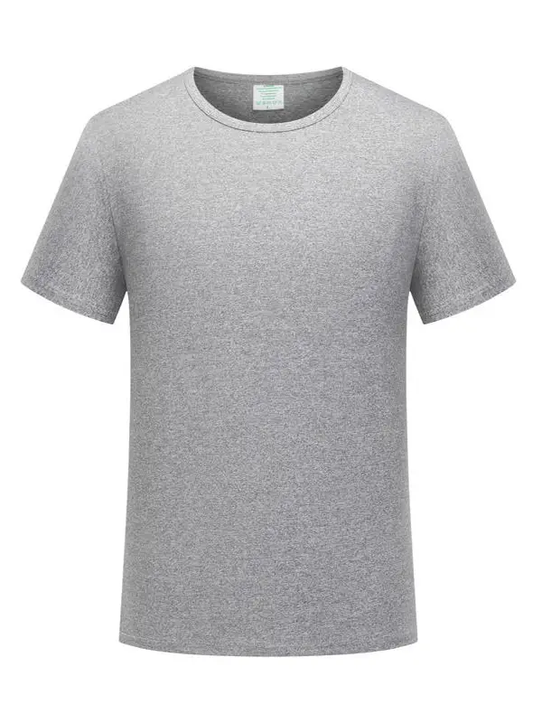 Loose Sublimation T-Shirt Grey Modal Round Neck - Image 20