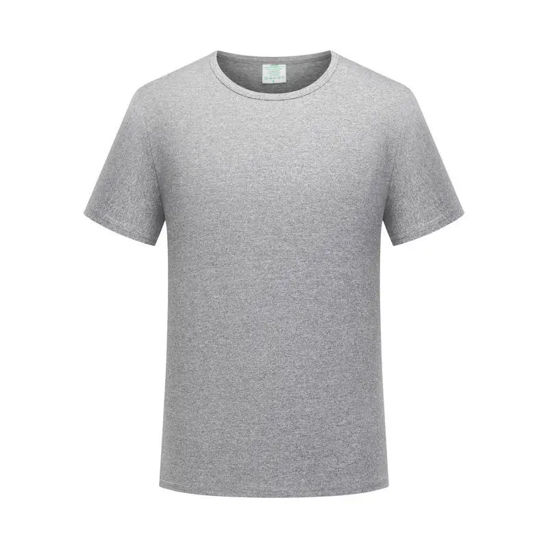 Loose Sublimation T-Shirt Grey Modal Round Neck - Image 4