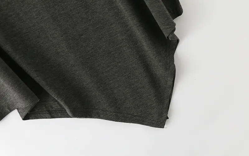 2018 New Modal Irregular Loose T-Shirt Women Plus Size Brown — feature 10