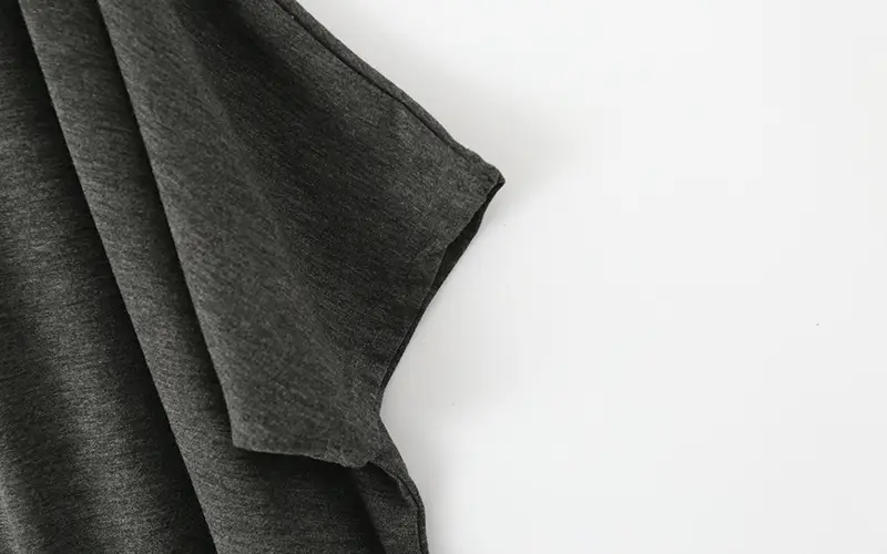2018 New Modal Irregular Loose T-Shirt Women Plus Size Brown — feature 13