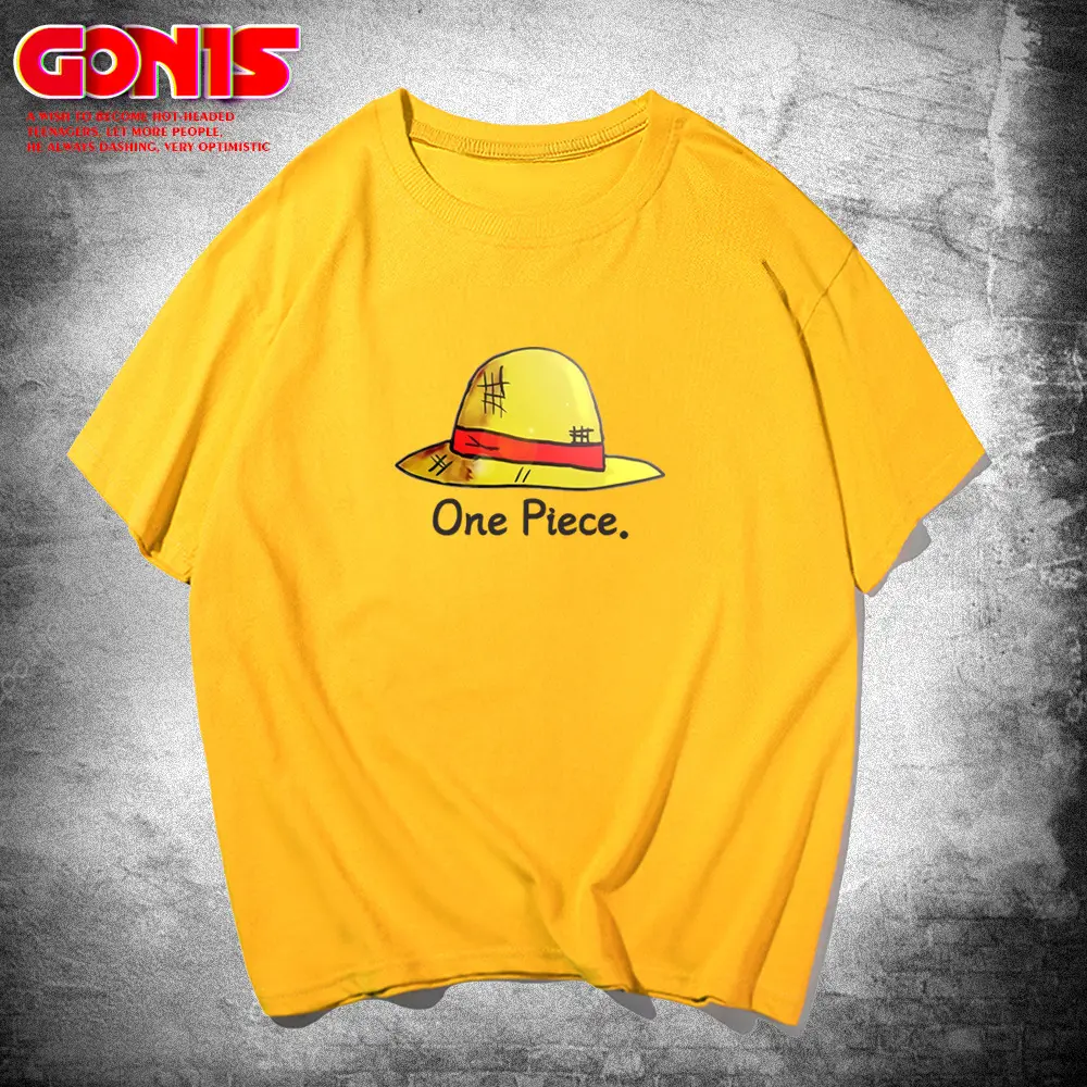 Men Women Blue One Piece T-Shirt Summer Loose Cotton - Image 3