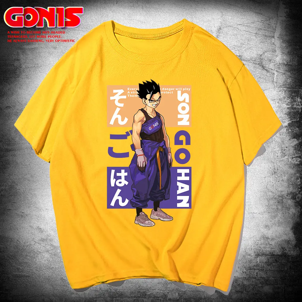 Dragon Ball Super Saiyan Sun Wufan Yellow T-Shirt - Image 3