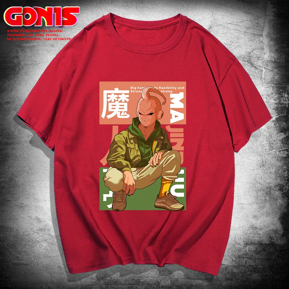 Y Dragon Ball Anime T-Shirt for Men White Loose Sleeve