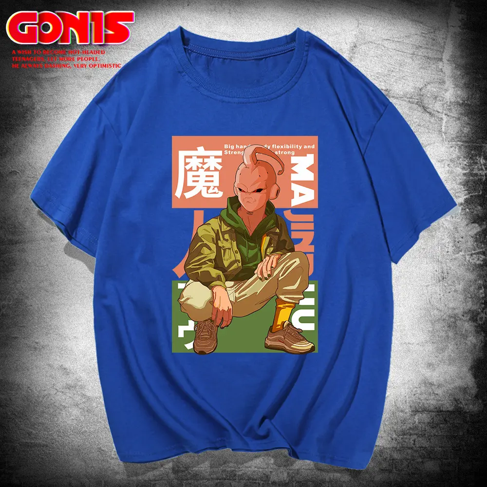 Y Dragon Ball Anime T-Shirt for Men White Loose Sleeve
