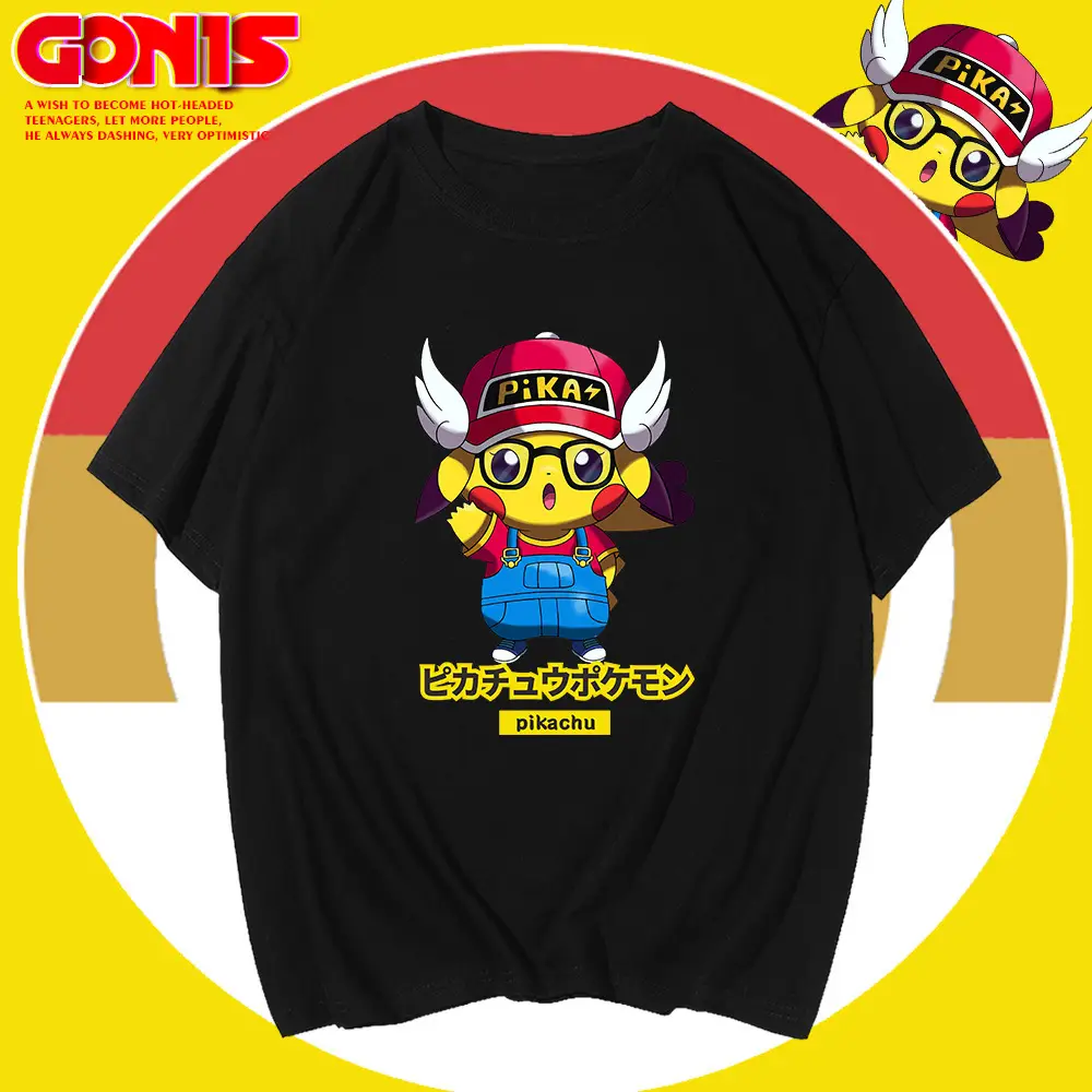 Y Pikachu T-Shirt Red Loose Large Size