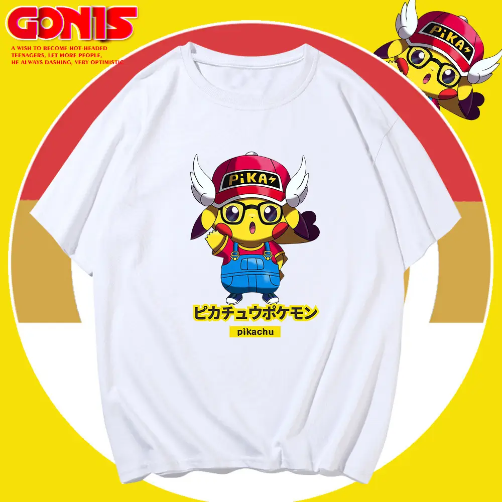 Y Pikachu T-Shirt Red Loose Large Size
