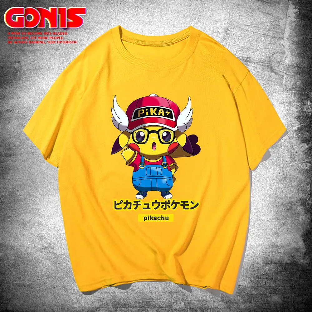 Y Pikachu T-Shirt Red Loose Large Size