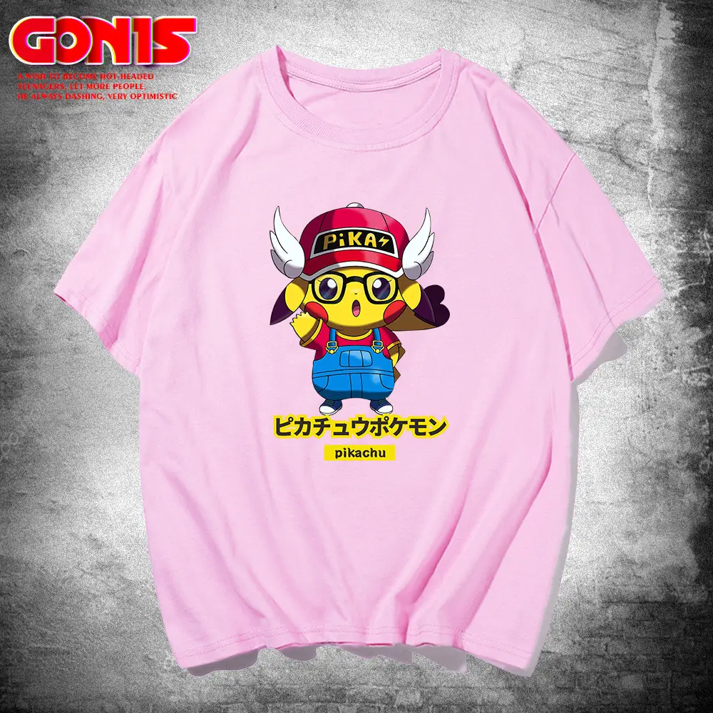 Y Pikachu T-Shirt Red Loose Large Size
