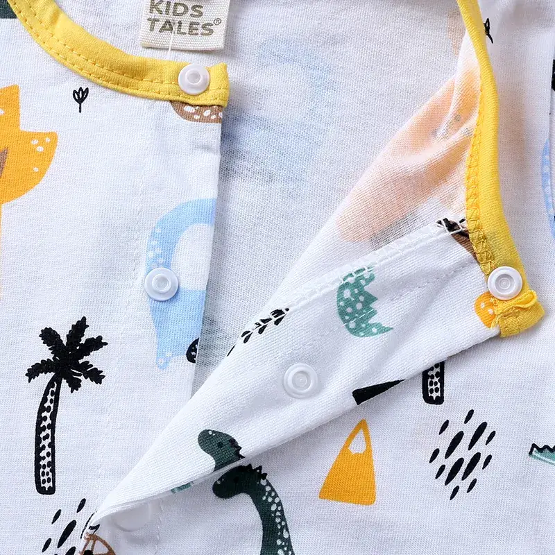 Baby Cartoon Dinosaur Cotton Romper for Newborns - Image 6