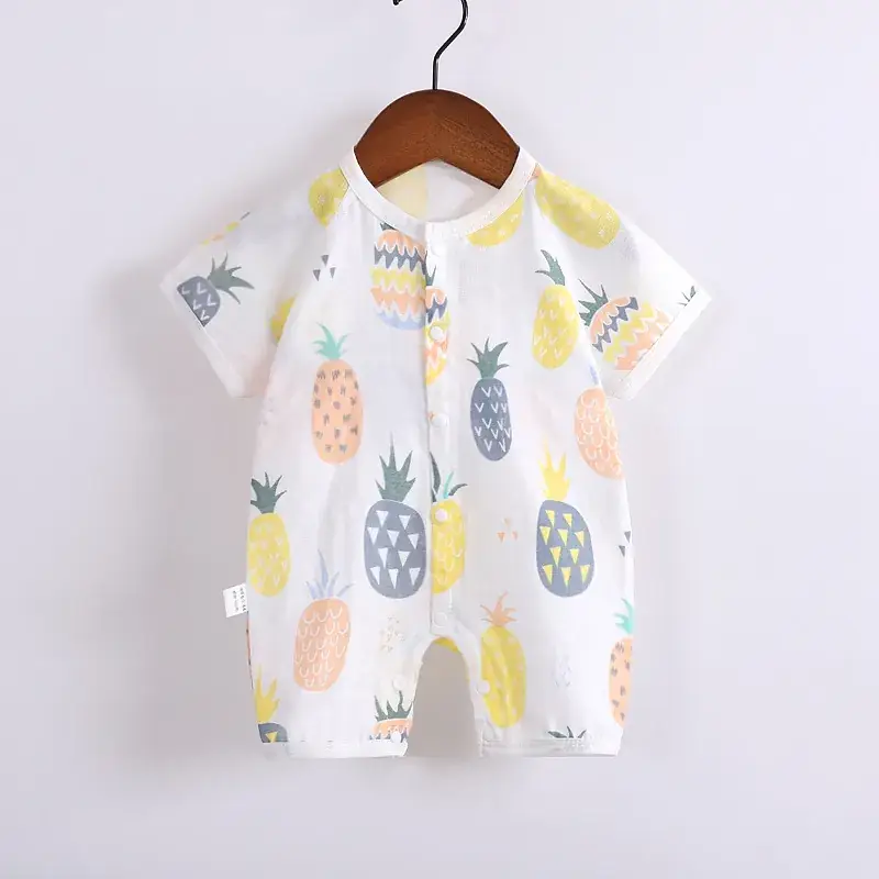 Cotton Printed Jumpsuit for Newborn Summer Lightweight - Image 3