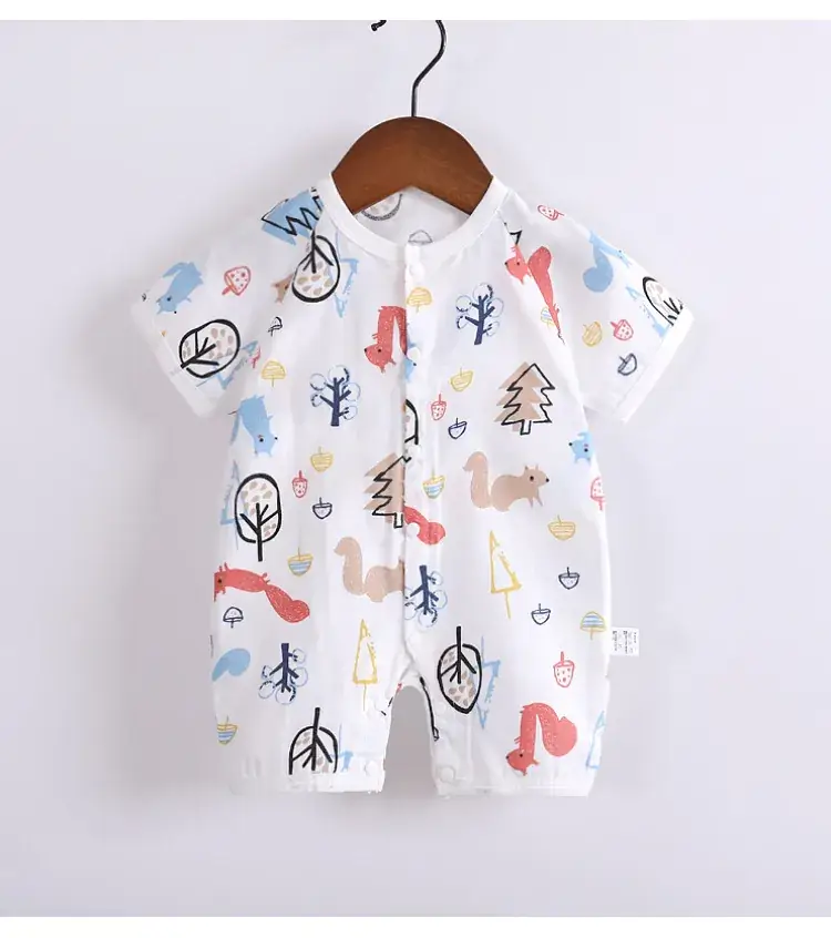 Cotton Printed Jumpsuit for Newborn Summer Lightweight — feature 13