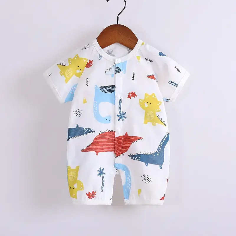 Cotton Printed Jumpsuit for Newborn Summer Lightweight - Image 9