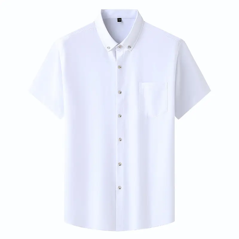 Fatty Plus Size Navy Blue Short Sleeve Shirt - Image 10