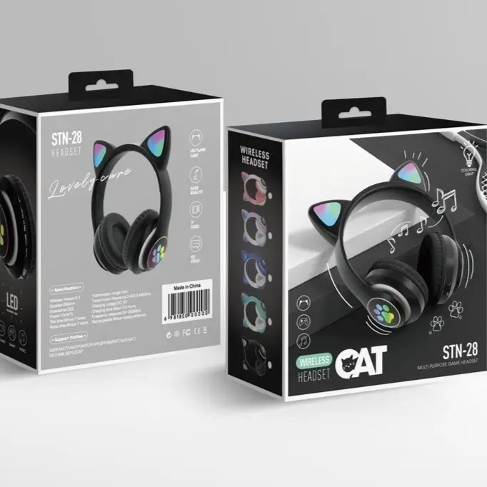 Cat Ear Bluetooth Headset with Flashing Light — feature 16