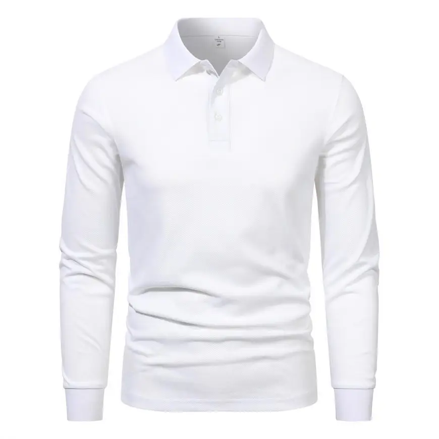 Men Red Polo Shirt with Collar Embroidery - Image 10