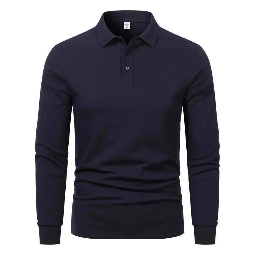 Men Red Polo Shirt with Collar Embroidery - Image 11