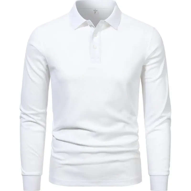 Men Red Polo Shirt with Collar Embroidery - Image 12