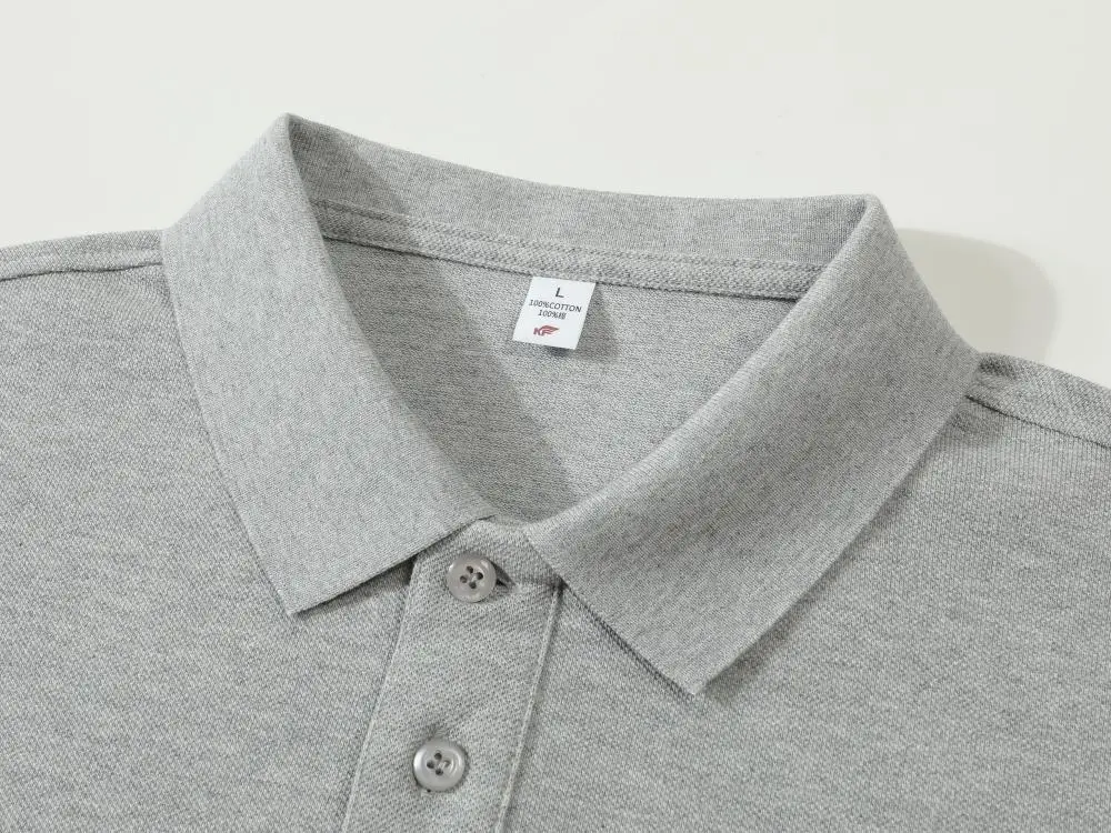 Men Red Polo Shirt with Collar Embroidery — feature 10