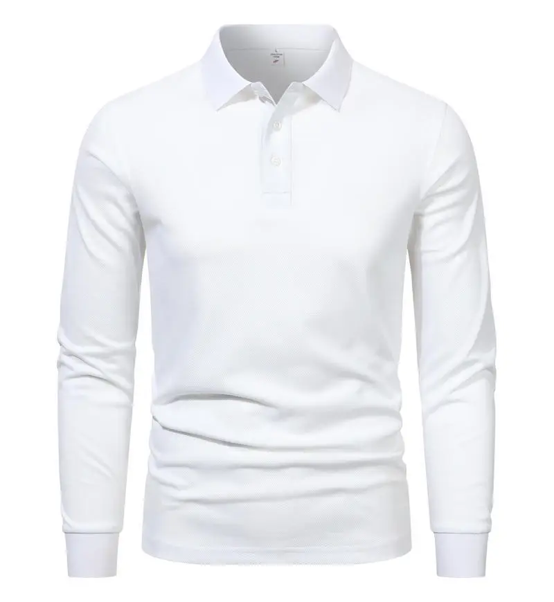 Men Red Polo Shirt with Collar Embroidery — feature 9