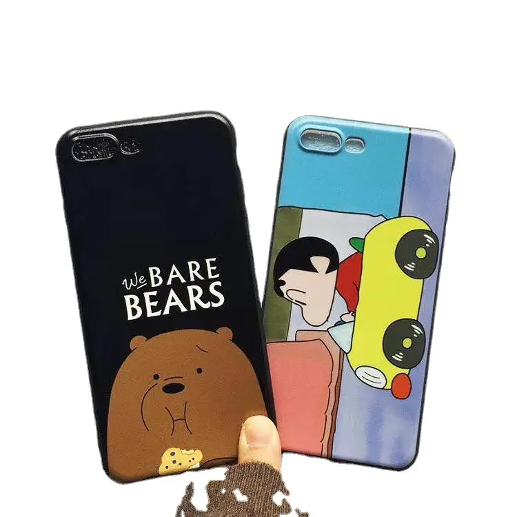 Black Embossed Mobile Phone Case with Cartoon Ball Design - Image 5