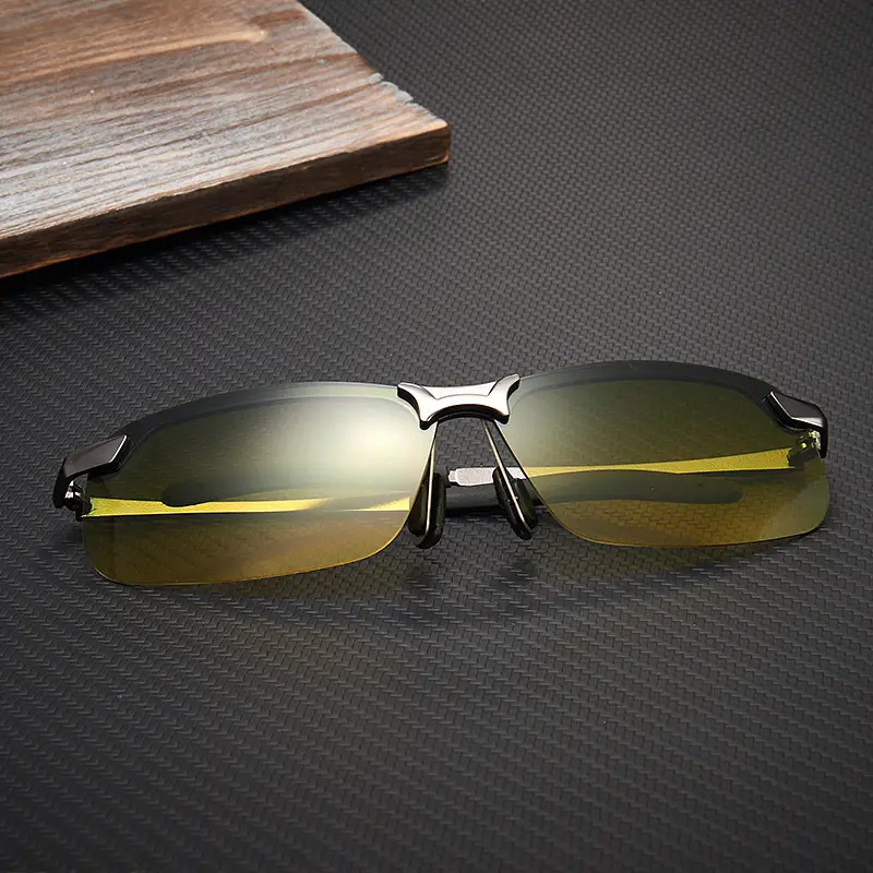 Smart Color-Changing Sunglasses for Men Yellow Lens - Image 2