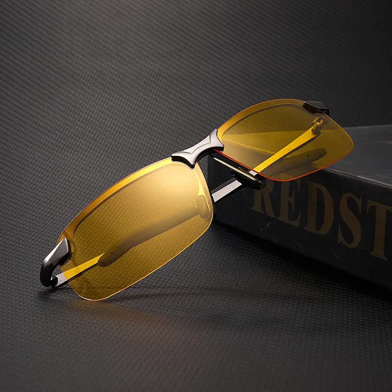 Smart Color-Changing Sunglasses for Men Yellow Lens - Image 3