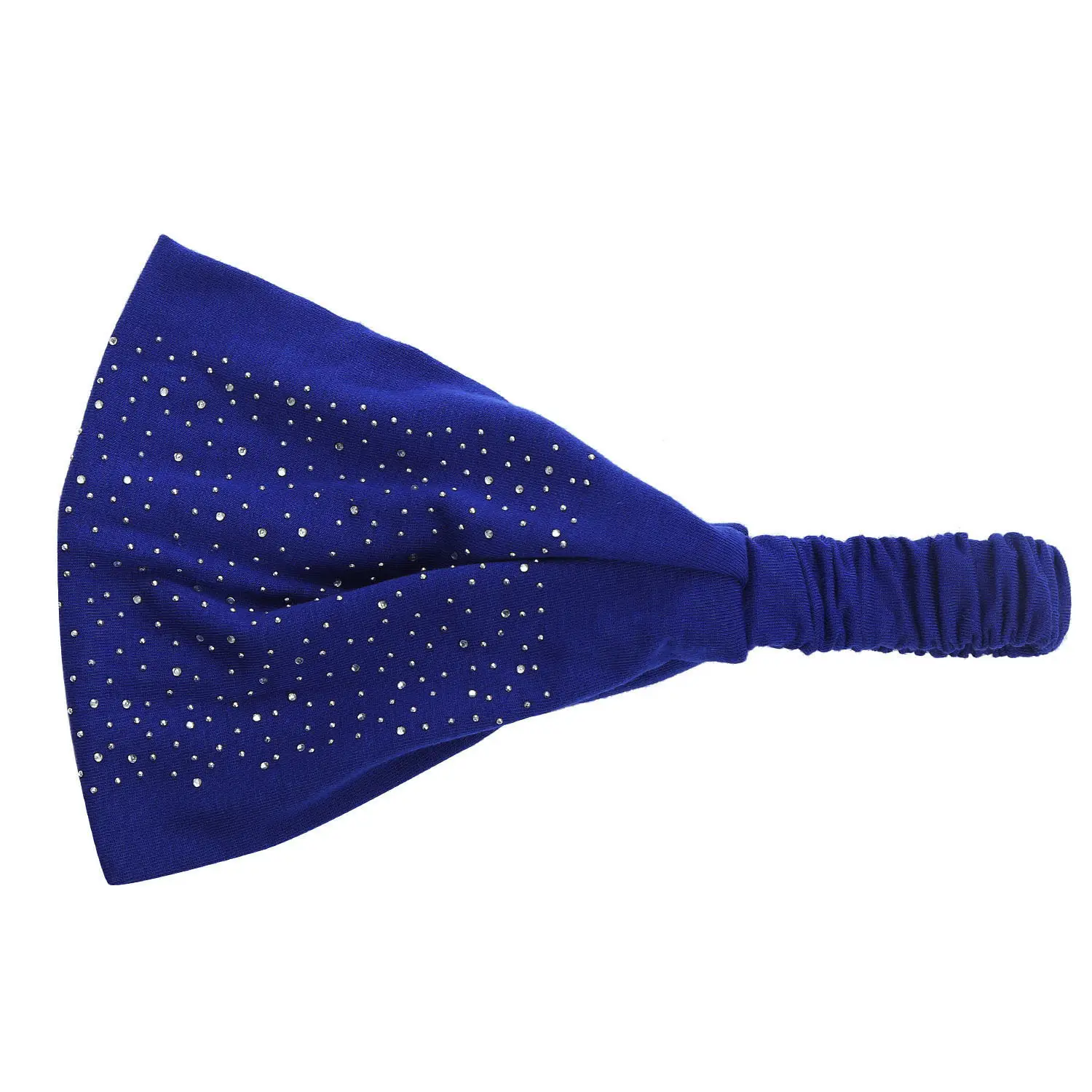 Blue Rhinestone Elastic Headband for Women - Image 11