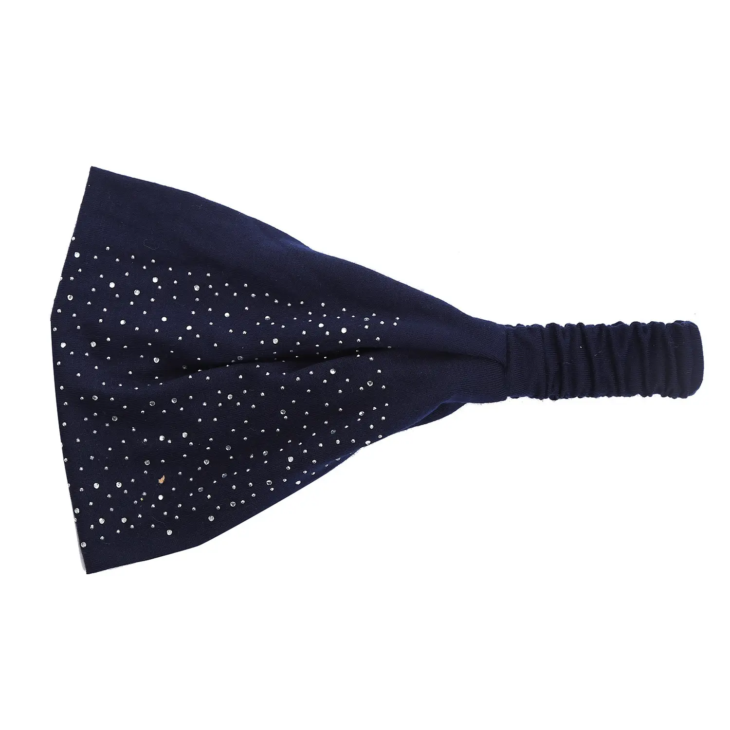 Blue Rhinestone Elastic Headband for Women - Image 3