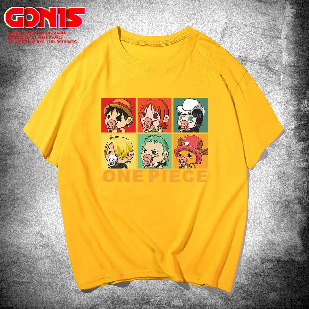 One Piece Anime T-Shirt Green Boys Half Sleeve Summer - Image 9
