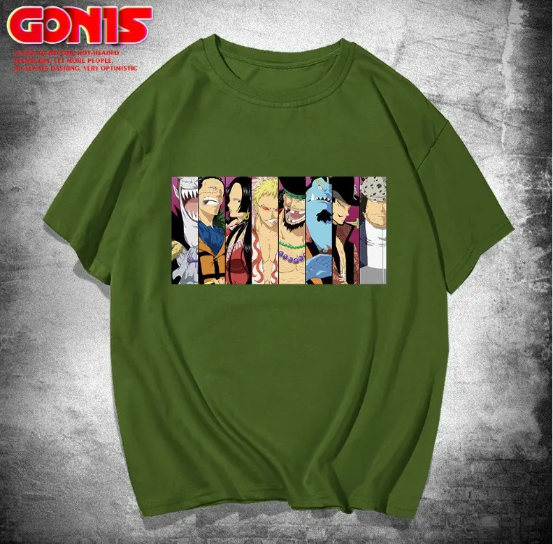 Blue One Piece Anime Print T-Shirt for Teenagers - Image 10