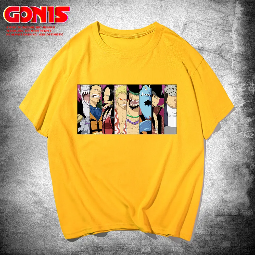 Blue One Piece Anime Print T-Shirt for Teenagers - Image 3