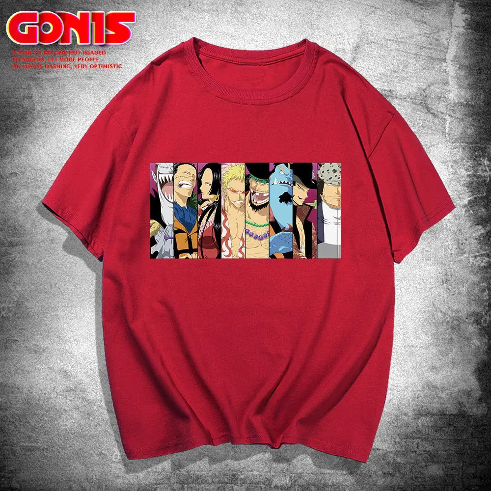 Blue One Piece Anime Print T-Shirt for Teenagers - Image 4