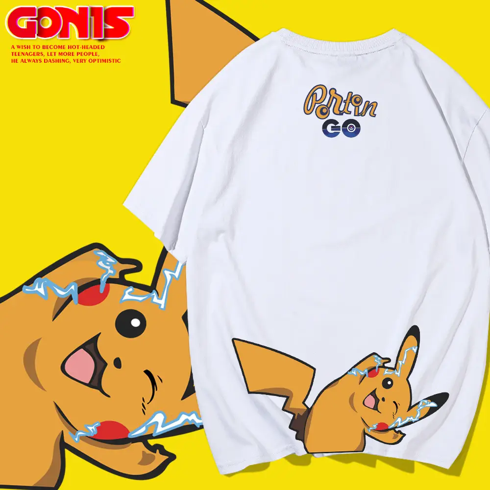 Pokemon Pikachu Green T-Shirt Short Sleeve - Image 9