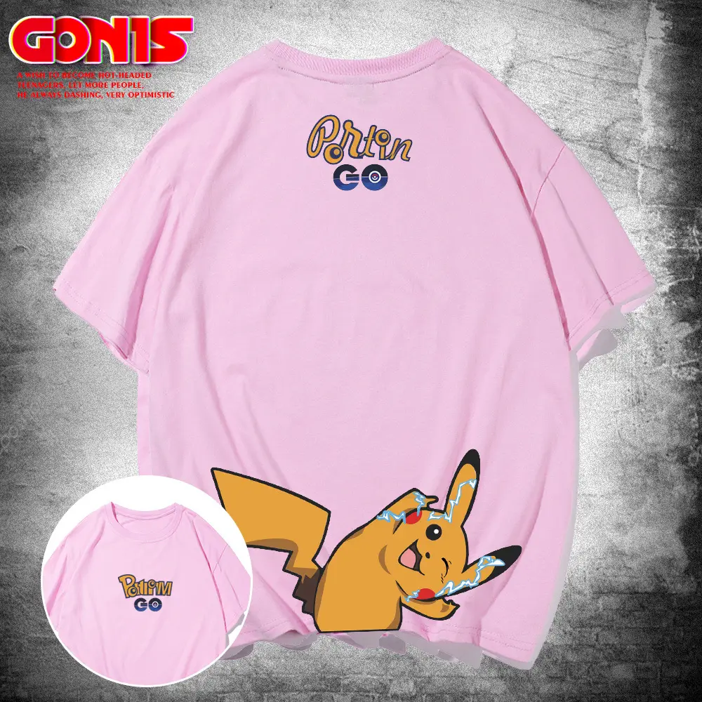 Pokemon Pikachu Green T-Shirt Short Sleeve - Image 7