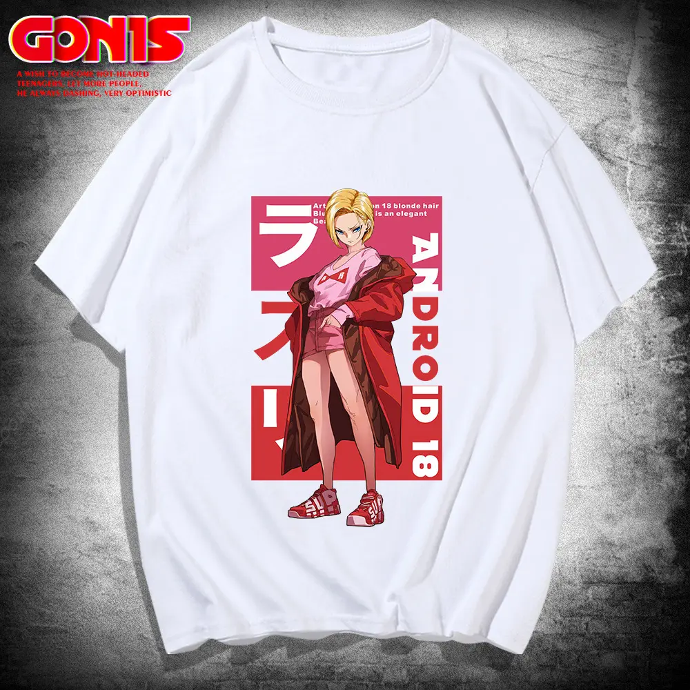 Japanese Anime Dragon Ball T-Shirt White Cotton Summer Men Women