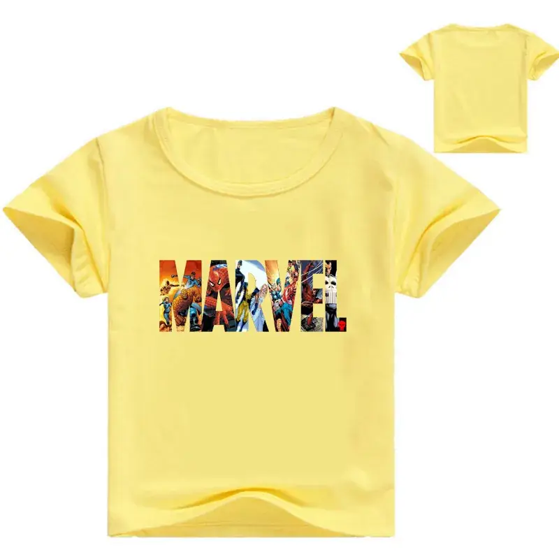 Children's Printed T-Shirt Set White Blue Short Sleeve — feature 9