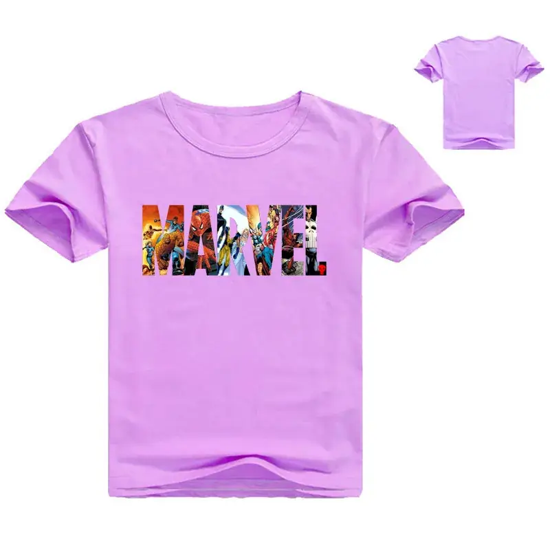 Children's Printed T-Shirt Set White Blue Short Sleeve - Image 5